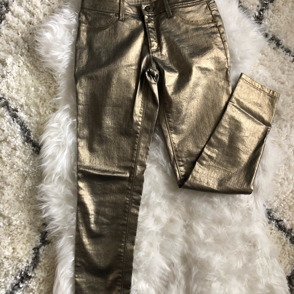 Gold distressed DL 1961 jeans size 27
